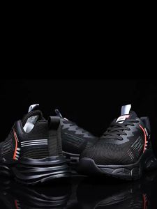 Sneaker Safety Shoes Casual Ujung Besi Warna Hitam Ringan Dan Modis