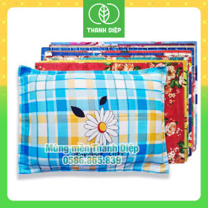 1 CẶP áo gối cotton poly 30x50cm không khóa dành cho bé - Mùng mền Thanh Diệp