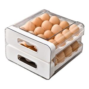 ASCOR | Egg Storage Box Drawer Style Food Grade Sealed Freshness Kitchen Organizer