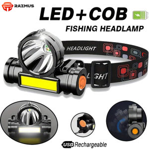 USB Rechargeable Portable Mini Flashlight Lantern LED Headlamp Battery Outdoor Camping Headlight HL-9