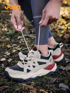 Jeep | Classic Upgraded Jeep Mens Hiking Shoes Outdoor Spring Anti-slip Wear-resistant Mountain Climbing Breathable Casual Travel