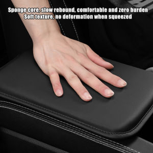 Leather Car Armrest Box Pad Car Center Console Arm Rest Protector Cover with Storage Pocket for Suzuki