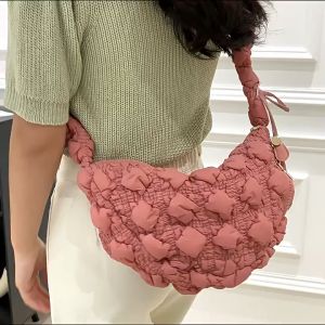 [SG READY STOCK] 2023 Bubble Cloud Bag Puffer Women Korean Large Capacity Sling Fashion Crossbody Puffy Bags For Women
