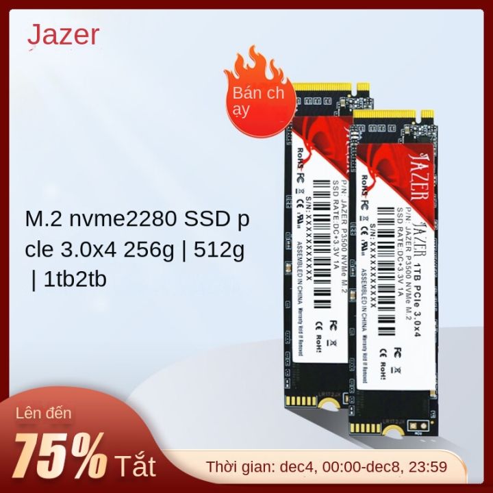 Jazer M.2 Nvme Đĩa Cứng Ssd Pcie3.0 256gb 512gb 1t 2t M.2