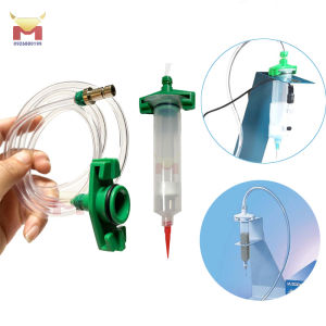 Dây hơi gắn Xi lanh bơm keo đầu cắm kim loại