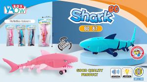 Mainan anak baby shark berjalan nyala & music cute baby shark