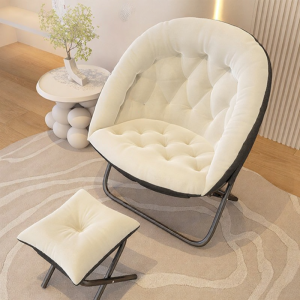 MLZH | Folding Lazy Sofa Backrest Recliner Computer Chair For Students Dormitory Home Bedroom Balcony