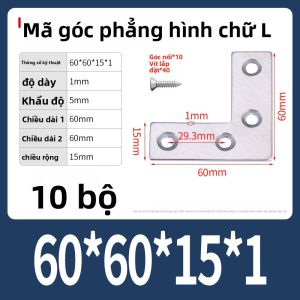 BAIRUITE | Góc Gắn Kẹp Thép Không Gỉ 90 Độ Phụ Kiện Tam Giác