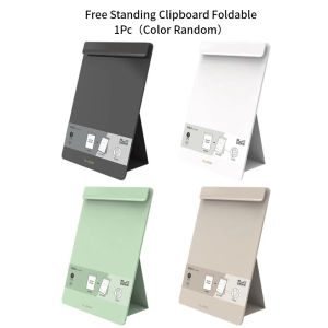 deli | 1Pc A4 Free Standing Clipboard Foldable For School Classroom Office Business Use Back to School Supplies (Color Random)