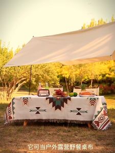 Thảm Picnic Khăn Phủ Sofa Đa Năng Phong Cách Bắc Âu Trang Trí Phòng Khách Decor Homestay Quán Cà Phê