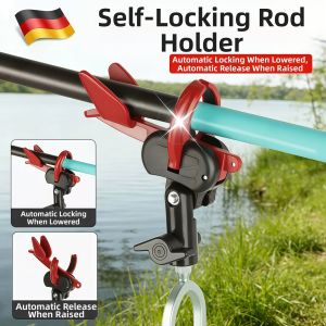 Universal Automatic Fishing Rod Stand Ground Mount