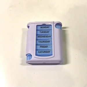 Daily Pill Organizer 7-Day Pill Boxes Color Medication Organizer With 4 Daily Compartments