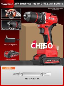 Chigo | Brushless Multi-function Impact Drill and Screwdriver