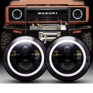 2pcs 7 Inch Round LED Headlight For Jeep Wrangler JK TJ For Hummer H1 H2 12V 24V For Suzuki Samurai Lada 4x4 Urban Niva