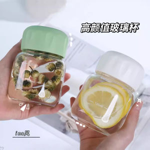 Modern Minimalist Glass Cup for Milk Coffee Measurement Scale Fat Shake Cup High Temperature Resistant round Cylinder Universal Cup