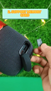 Pembesar Suara WEKOME OFFICIAL Waterproof IPX67 Wireless Portable Mini Bluetooth Speaker RGB Colorful Lights Outdoor LRD13