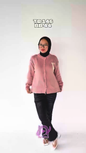 NAOMI CARDY RAJUT MOTIF PITA GANTUNG KOREAN AESTHETIC || CARDIGAN OUTER WANITA