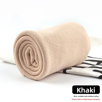 Cotton Knit Ribbed Fabric for Clothing Elastic Trim