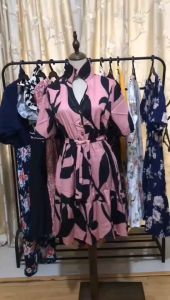 QUEENFASHION #3030 fashion floral dress plus size for women fit to xl