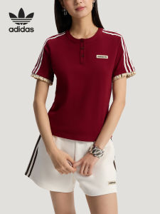 adidas | Retro Round Collar Slim Fit Short Sleeve T-shirt