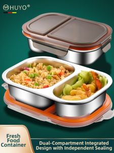 HUYO | Two-compartment Stainless Steel Lunch Box