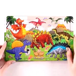 Mainan Puzzle Kayu Anak Kartun Lucu Mainan Jigsaw Puzzle 30 Pcs Bayi dan Balita 3 Tahun MK205