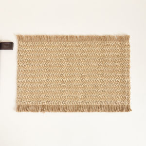 Amazon Hot Sale Dining Table Cushion Woven Paper Placemat Heat Insulation Coaster Bowl Mat Dish Mat Table Mat Creative Minimalist Decorative Pad