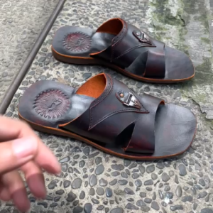 Sandal Kulit Sapi Asli Pria – Handmade Premium Cibaduyut
