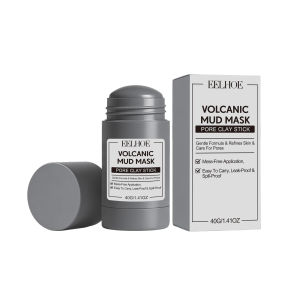 EELHOE | Volcanic Mud Mask Stick Deeply Cleaning Pores Reducing Blackheads Purifing Skin Refreshing Control Oil Pore Cleansing Clay Stick