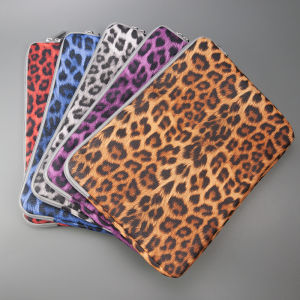 กระเป๋าใส่แล็ปท็อปลายเสือดาวแฟชั่น สำหรับแท็บเล็ตและโน้ตบุ๊ก ขนาด 13 14 15 16 นิ้ว/สำหรับ Macbook Air Pro13 Xiaomi Lenovo Dell  ซองใส่แบบนุ่ม