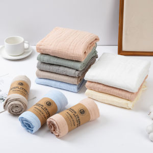 ผ้าห่มทารกแรกเกิดผ้าฝ้ายมัสลิน2ชั้นสำหรับเด็กทารก100ซม. * 100ซม. เสื่อนอนผ้าเช็ดตัวสำหรับทารกของขวัญวันเกิด