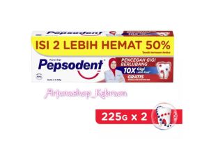 [TWINPACK BESAR] PEPSODENT Pencegah Gigi Berlubang 2x225gr