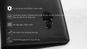 Ví da nam nữ dáng ngang NATOLI gập đôi đựng thẻ cầm tay cao cấp BST Simple Horizontal Wallet V4
