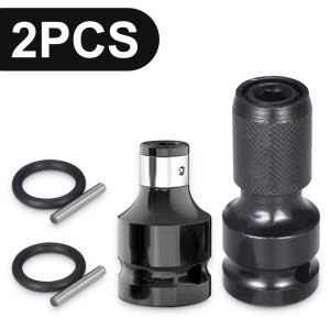 1/2 Inch Square 1/4 Inch Hex Ratchet Socket Wrench Sleeve Adapter Ultimate Impact Tool For Quick & Easy Socket Adaptation