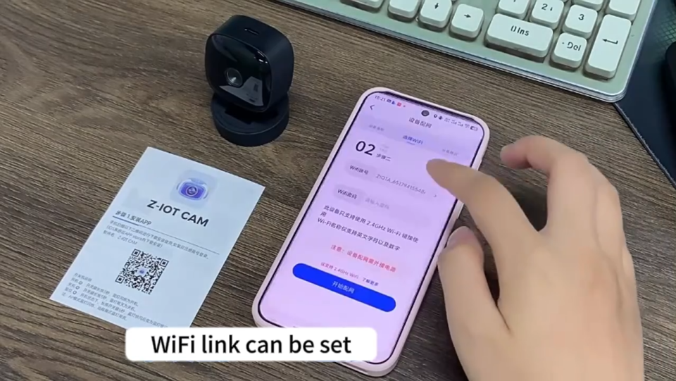 ✨Video playback for 360 days✨  4k wireless camera cctv mini camera spy spy hidden camera security camera wireless cctv camera for home 360° rotation with night vision 迷你摄像头