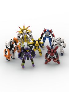 Đồ Chơi Mô Hình Robot Exoskeleton Nhỏ MOC Sáng Tạo Cho Trẻ Em Đồ Chơi Giáo Dục Lắp Ráp Mô Hình Máy Móc Cho Bé Trai