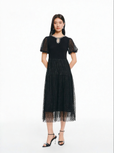 Koradior | Elegant French Style Chiffon Dress