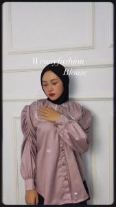Blouse aura Kemeja Wanita premium Kerah Renda Atasan Wanita catoon toyobo