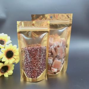 แพ็ค 50 ใบ ด้านหน้าใสหลังทอง ด้านหลังทึบครามฟอยด์สีทอง กะทัดรัด