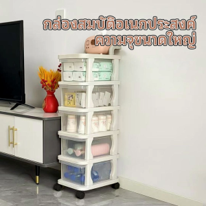 รถเข็นเก็บของ รถเข็นลิ้นชักอเนกประสงค์ ชั้นวางของ มีล้อเลื่อน+ที่จับ 2/3/4/5ชั้น เก็บของแบบดึง สามารถเข็นได้ ขายดี