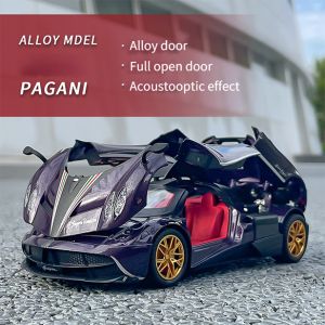 【WJ】โมเดลรถ1:24 1:32 4ประตูรถโลหะผสมรถรถของเล่นเด็กพร้อมเสียงสะท้อน Acoustooptic