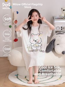 MiiOW | Cool Light Ice Silk Girls Sleepwear 2026 New Style