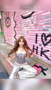 เสื้อเกาะอกสกรีนลายโบว์ สีทูโทน ทรงเปิดไหล่ ผูกสายคล้องคอ มีฟองน้ำด้านใน #088 ขนาดฟรีไซส์ อก32-38 นิ้ว ยาว13 นิ้ว เบจ/เทา