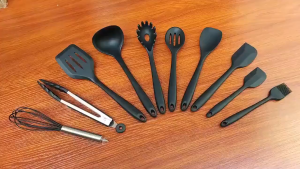 10pcs Heat Resistant Silicone Cookware Set Nonstick Cooking Tools Kitchen Baking Tool Kit