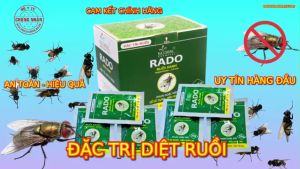 (Chính hãng) Thuốc Diệt Ruồi RADO hộp 500gr - hiệu quả dài lâu - An toàn sử dụng
