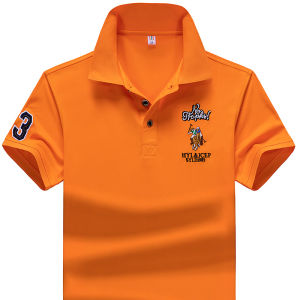 Áo Thun Polo Mùa Hè Tay Ngắn Rộng Rãi Fit Trang Phục Công Sở Thoải Mái Áo Thun Nam Thoáng Khí Phong Cách Đô Thị Thời Trang Polyester Mặc Công Sở Trẻ Trung Bằng Sợi