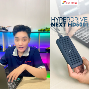 Hộp đựng ổ cứng HyperDrive Next USB4 NVMe SSD Enclosure HD5001 - Hàng chính hãng - Thiết kế nhỏ gọn nhiều tiện ích tốt độ truyền dữ liệu cao
