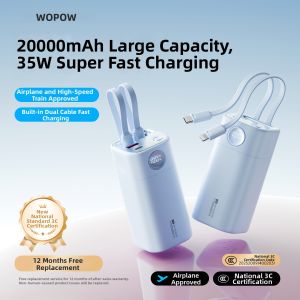 Wopow | Aircraft-Permitted Quick-Charge Power Bank 20000mAh