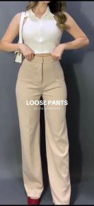 Loose Pants Scuba 399 Celana Anti Kusut Celana Kulot Wanita Polyester