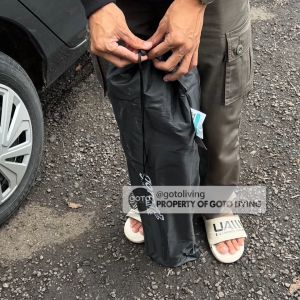 Goto Luke Folding Chair Kursi Lipat Outdoor Camping Mancing Portable Kursi Lipat Material Plastik Kursi Lipat Warna Putih Coklat Hitam - Lazada